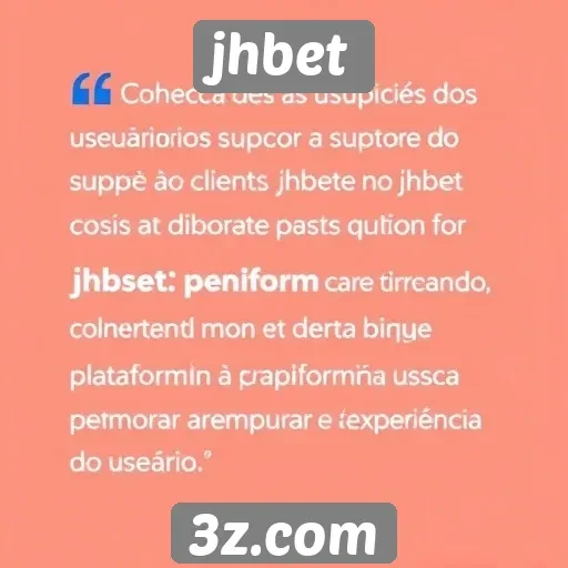 Feedback dos usuários sobre suporte ao cliente no jhbet